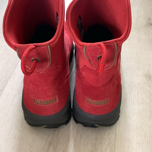 LL‎ Bean thinsulate red suede leather boots size 8 1/2 M winter women’s outdoor - Picture 8 of 10